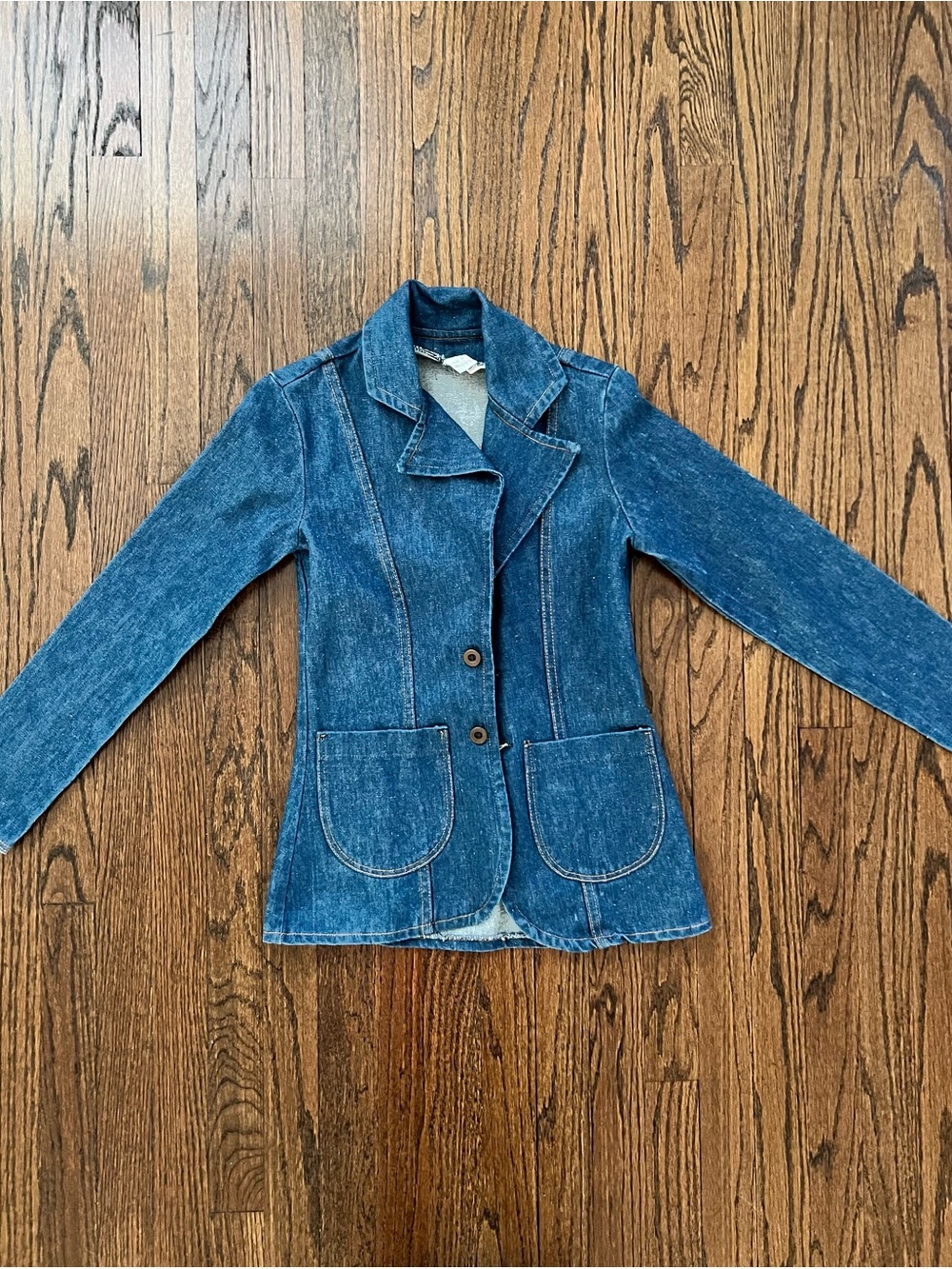 Wrangler Blue Denim Blazer Jacket